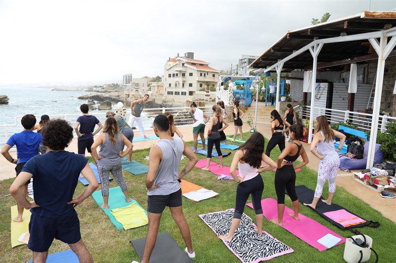 Hatha Yoga Session at Le Blanc Bleu